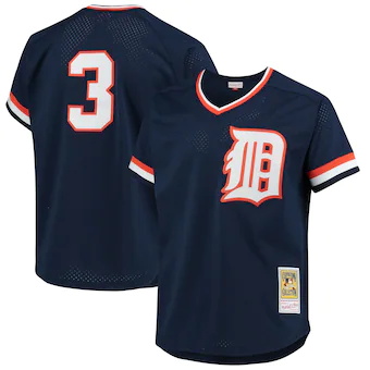 men s mitchell and ness alan trammell navy detroit tigers 1